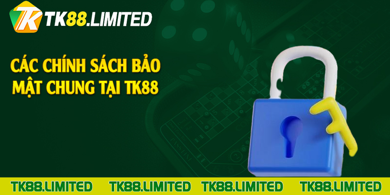 Các chính sách bảo mật chung tại TK88
